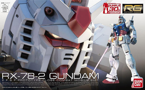 Bandai 1 RX-78-2 Gundam RG 1/144 Model Kit - A-Z Toy Hobby