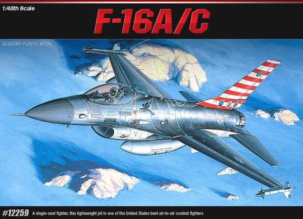 Academy 12259 F-16A/C Fighting Falcon 1/48 Model Kit - A-Z Toy Hobby