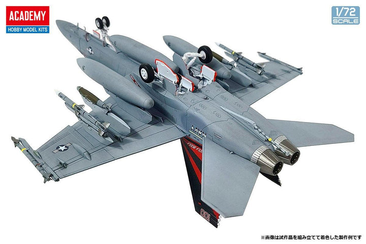 Academy 12577 USN F/A-18F "VFA-154 Black Knights" 1/72 Model Kit - A-Z Toy Hobby