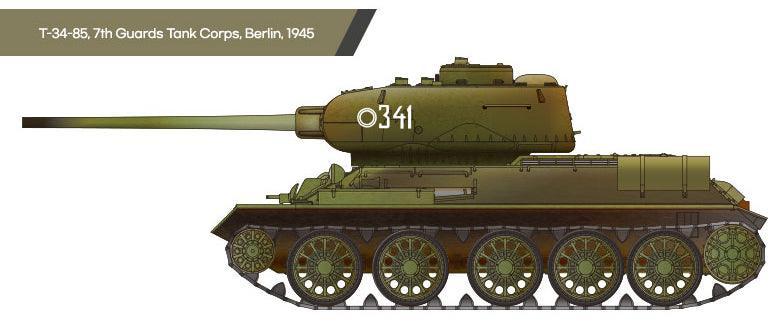 Academy 13421 Soviet Medium Tank T-34-85 1/72 Model Kit - A-Z Toy Hobby