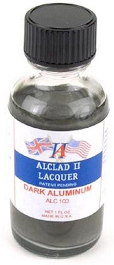 Alclad II ALC-103 Dark Aluminum Lacquer Paint 1oz - A-Z Toy Hobby