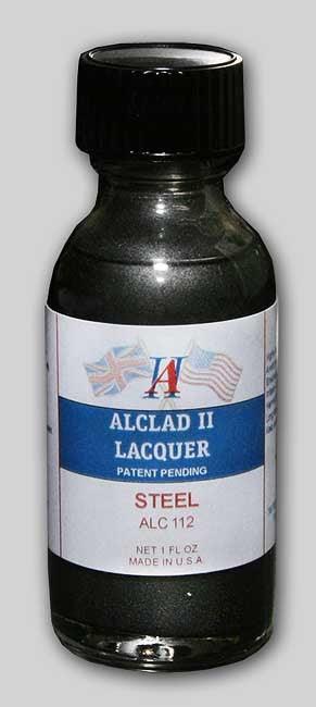 Alclad II ALC-112 Steel Lacquer Paint 1oz - A-Z Toy Hobby