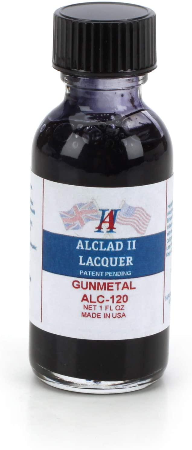 Alclad II ALC-120 Gun Metal Lacquer Paint 1oz - A-Z Toy Hobby