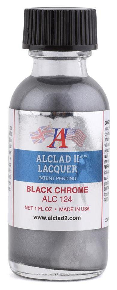 Alclad II ALC-124 Black Chrome Lacquer Paint 1oz - A-Z Toy Hobby