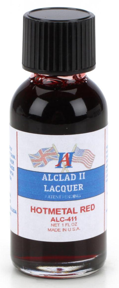 Alclad II ALC-411 Hot Metal Red Lacquer Paint 1oz - A-Z Toy Hobby