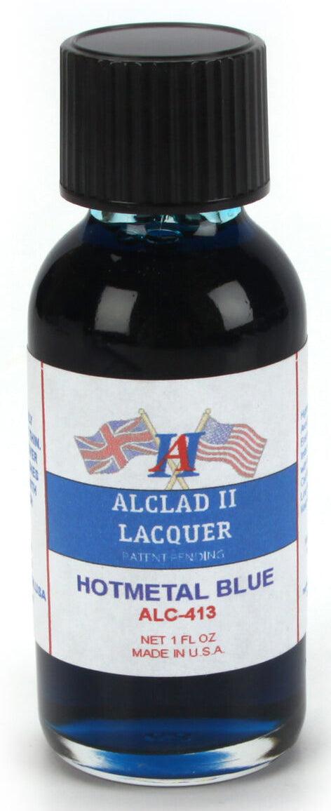 Alclad II ALC-413 Hot Metal Blue Lacquer Paint 1oz - A-Z Toy Hobby