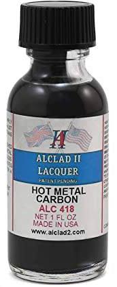 Alclad II ALC-418 Hot Metal Carbon Lacquer Paint 1oz - A-Z Toy Hobby