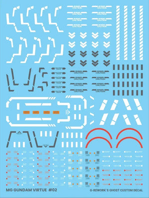 G-Rework Water Decal For MG Virtue - A-Z Toy Hobby