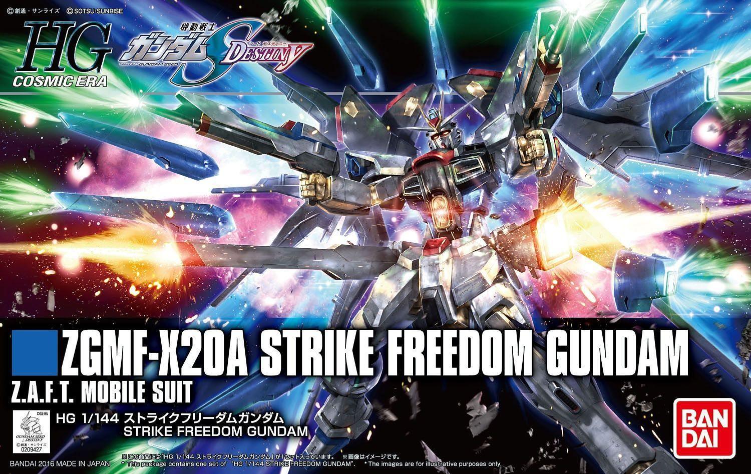 Bandai 201 Strike Freedom Gundam ZGMF-X20A HG 1/144 Model Kit - A-Z Toy Hobby