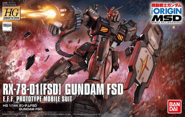 Bandai 021 RX-78-01 Gundam FSD The Origin Ver. HG 1/144 Model Kit - A-Z Toy Hobby