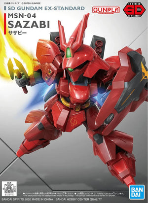 Bandai 017 MSN-04 Sazabi SD EX-Standard Model Kit - A-Z Toy Hobby
