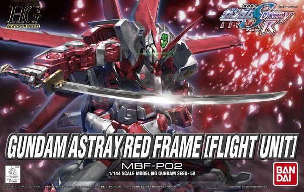 Bandai 58 Gundam Astray Red Frame (Flight Unit) HG 1/144 Model Kit - A-Z Toy Hobby