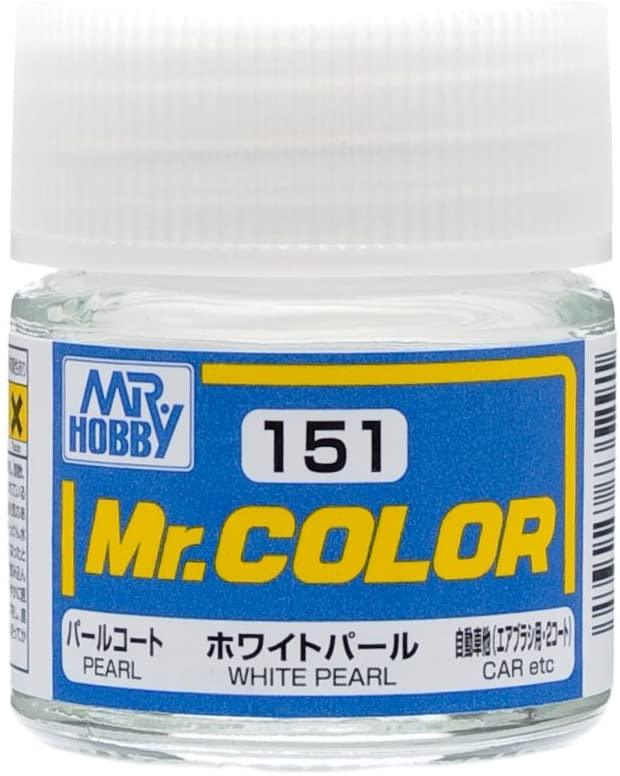 Mr. Hobby C151 Mr. Color Pearl White Lacquer Paint 10ml - A-Z Toy Hobby