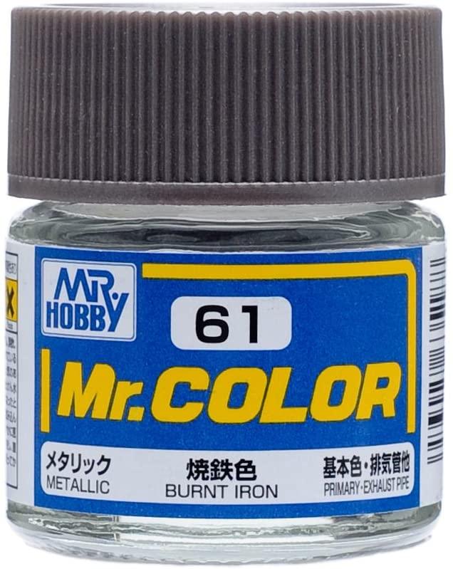 Mr. Hobby C61 Mr. Color Metallic Burn Iron Lacquer Paint 10ml - A-Z Toy Hobby