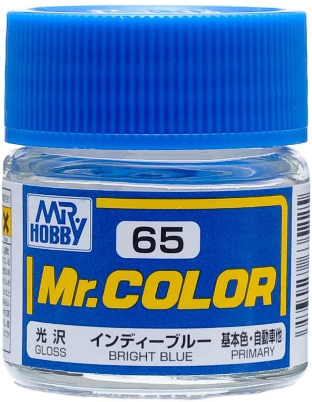 Mr. Hobby C65 Mr. Color Gloss Bright Blue Lacquer Paint 10ml - A-Z Toy Hobby