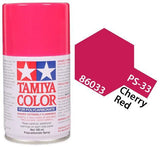 Tamiya 86033 PS-33 Cherry Red Polycarbonate Spray Paint 100ml TAM86033 - A-Z Toy Hobby