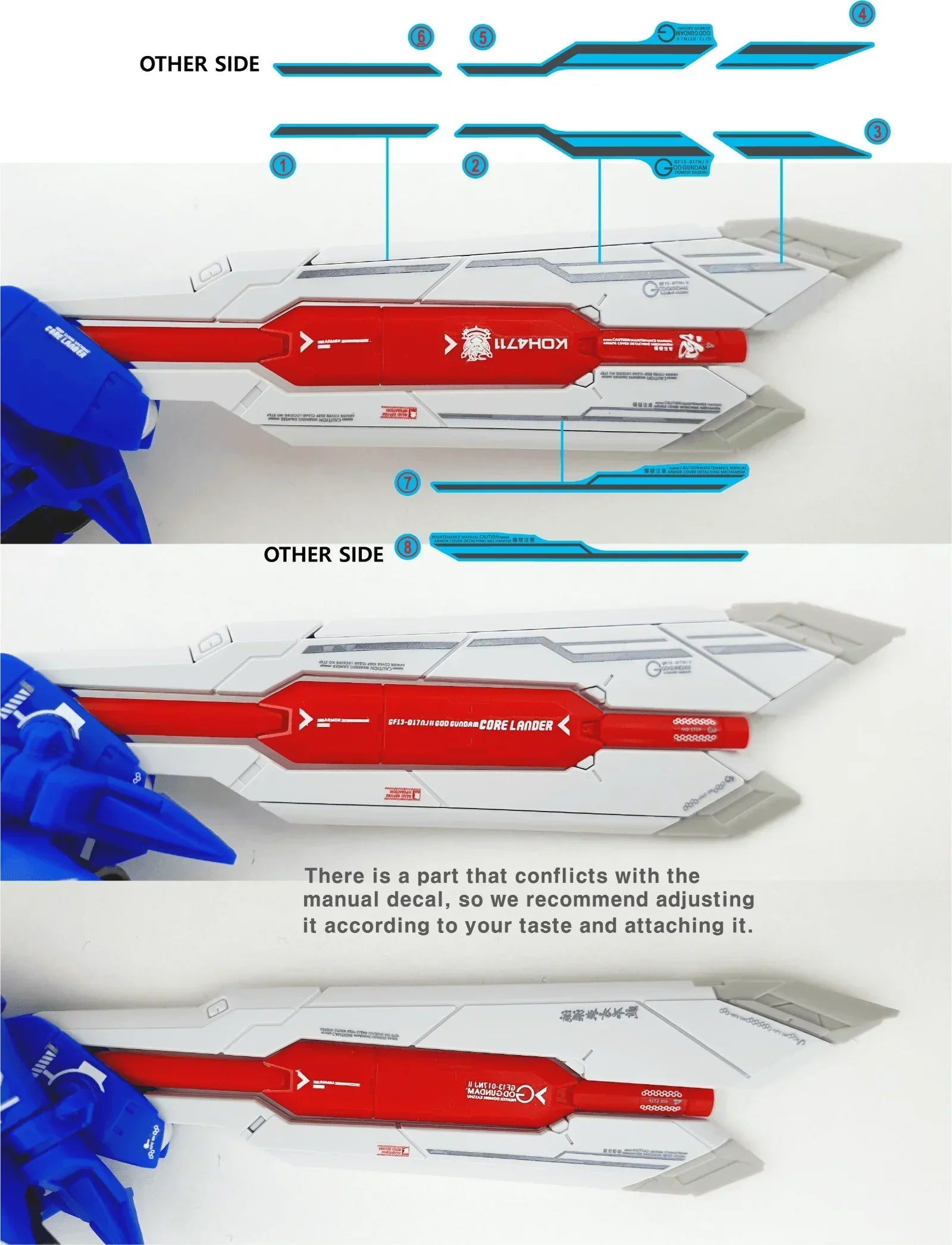Delpi Holo Water Decal For RG God - A-Z Toy Hobby