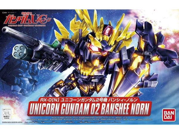 Bandai #391 Unicorn Gundam 02 Banshee Norn SD Model Kit - A-Z Toy Hobby