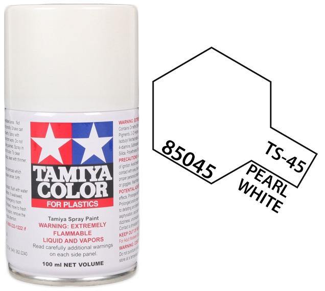 Tamiya 85045 TS-45 Pearl White Lacquer Spray Paint 100ml TAM85045 - A-Z Toy Hobby