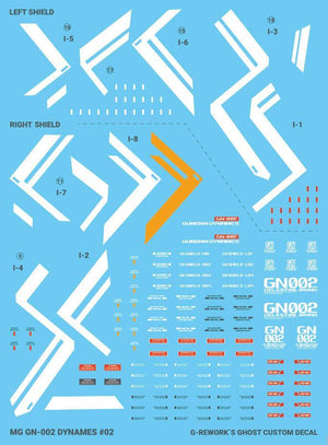 G-Rework Water Decal For MG Dynames - A-Z Toy Hobby