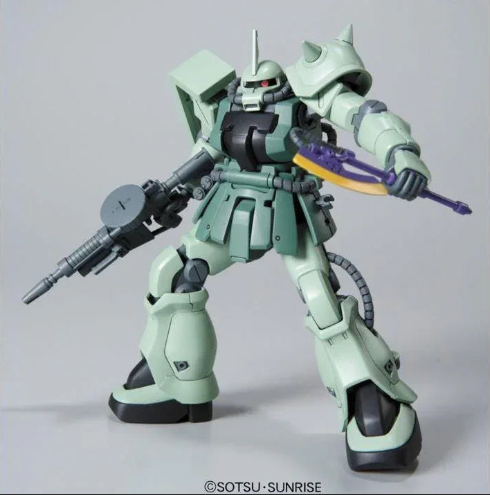 Bandai 105 MS-06F-2 Zaku II F2 Zeon HGUC 1/144 Model Kit - A-Z Toy Hobby