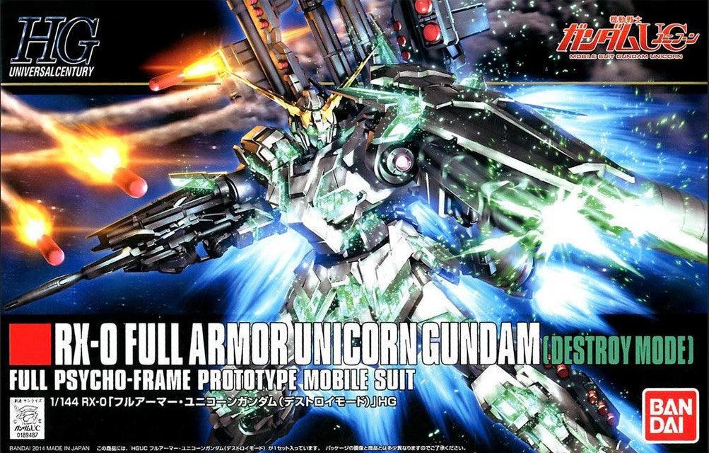 Bandai 178 Full Armor Unicorn Gundam (Destroy Mode) HGUC 1/144 Model Kit - A-Z Toy Hobby