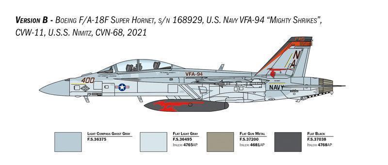 Italeri 2823 F/A-18F Super Hornet US Navy Special Color 1/48 Model Kit - A-Z Toy Hobby
