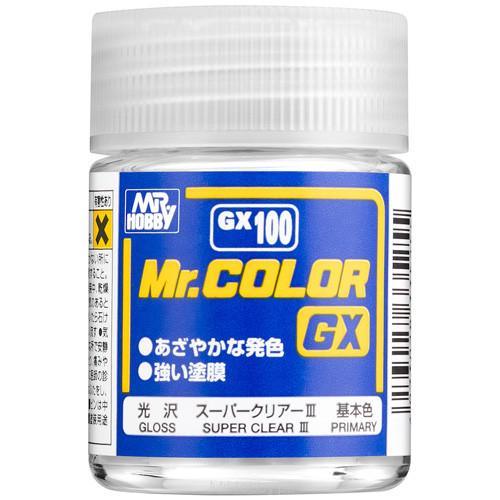 Mr. Hobby GX100 Mr. Color GX Super Clear III Lacquer Paint 18ml - A-Z Toy Hobby