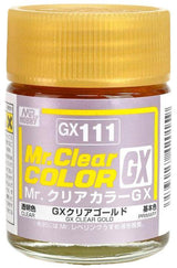 Mr. Hobby GX111 Mr. Clear Color GX Clear Gold Lacquer Paint 18ml - A-Z Toy Hobby