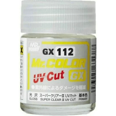Mr. Hobby GX112 Mr. Color GX Super Clear III UV Cut Gloss Lacquer Paint 18ml - A-Z Toy Hobby