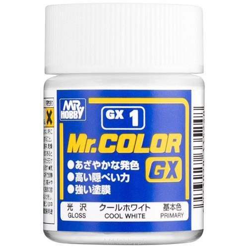 Mr. Hobby GX1 Mr. Color GX Gloss Cool White Lacquer Paint 18ml - A-Z Toy Hobby