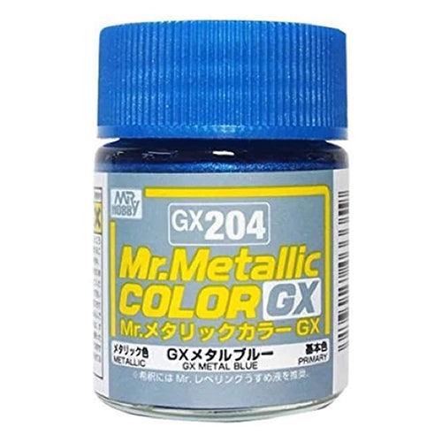 Mr. Hobby GX204 Mr. Metallic Color GX Metal Blue Lacquer Paint 18ml - A-Z Toy Hobby