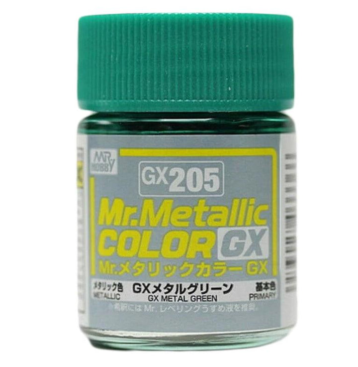 Mr. Hobby GX205 Mr. Metallic Color GX Metal Green Lacquer Paint 18ml - A-Z Toy Hobby