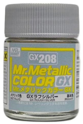 Mr. Hobby GX208 Mr. Metallic Color GX Rough Silver Lacquer Paint 18ml - A-Z Toy Hobby