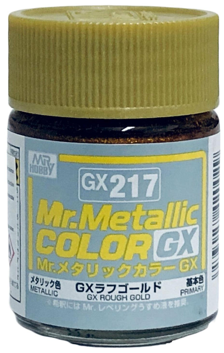 Mr. Hobby GX217 Mr. Metallic Color GX Rough Gold Lacquer Paint 18ml - A-Z Toy Hobby