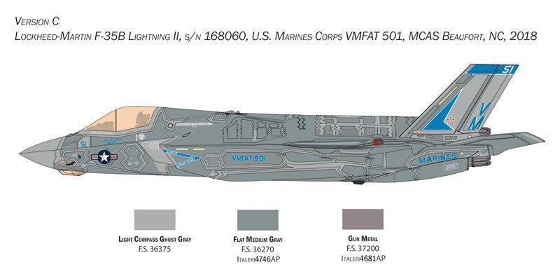 Italeri #2810 F-35 B Lightning II STOVL Version 1/48 Model Kit - A-Z Toy Hobby