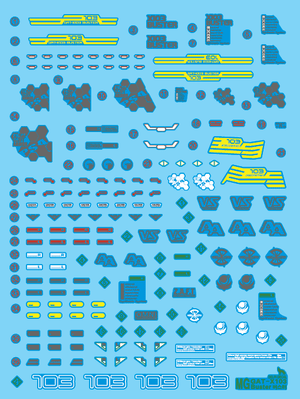 Delpi Water Decal For MG Buster - A-Z Toy Hobby