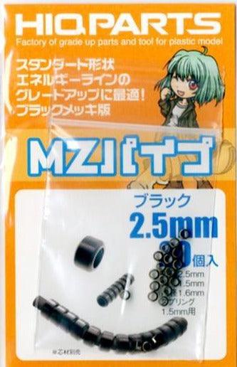 HIQParts MZ Pipe Black (20 pcs) - A-Z Toy Hobby