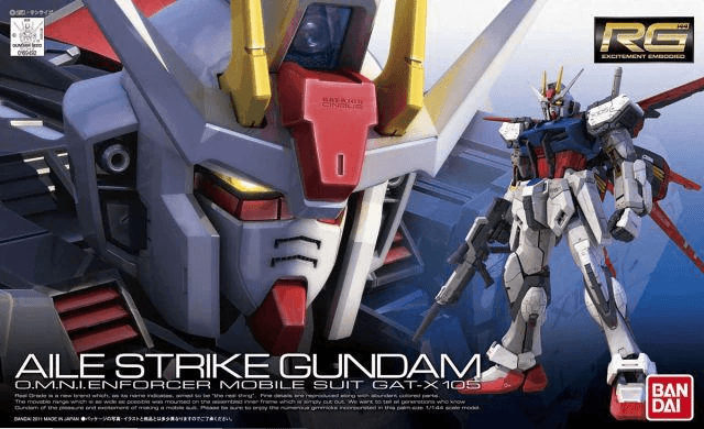 Bandai 3 GAT-X105 Aile Strike Gundam RG 1/144 Model Kit - A-Z Toy Hobby