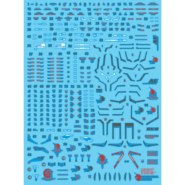 Delpi Holo Water Decal For RG Unicorn - A-Z Toy Hobby