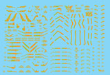 Delpi Gold Holo Water Decal For RG HG Sinanju - A-Z Toy Hobby