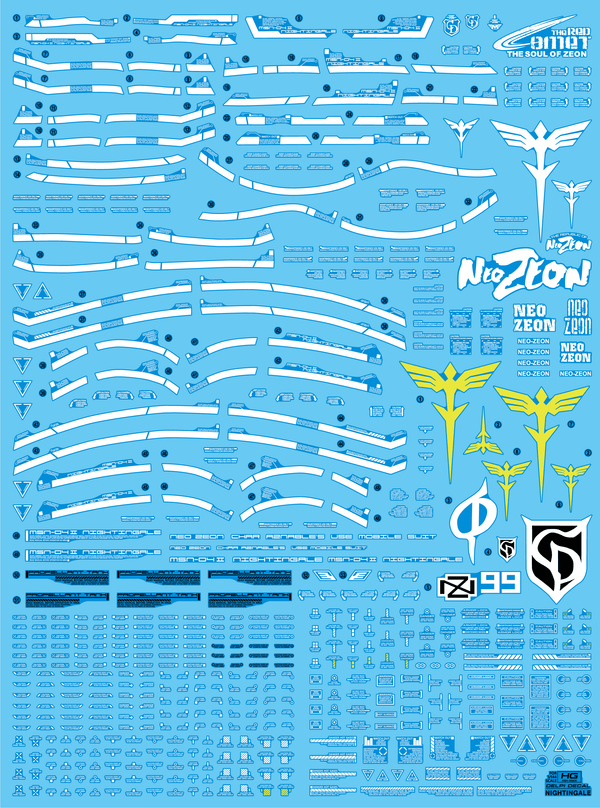 Delpi Water Decal For HG Nightingale - A-Z Toy Hobby