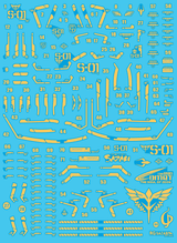 Delpi Gold Holo Water Decal For RG Sazabi - A-Z Toy Hobby