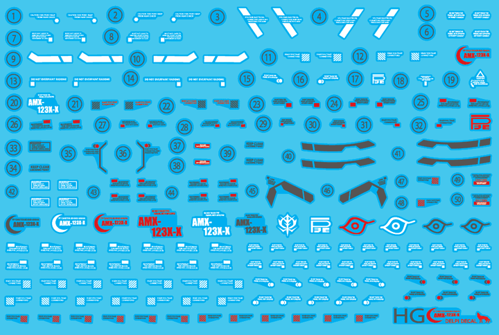 Delpi Water Decal For HG Moon - A-Z Toy Hobby