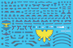 Delpi Water Decal For RG Tallgeese - A-Z Toy Hobby
