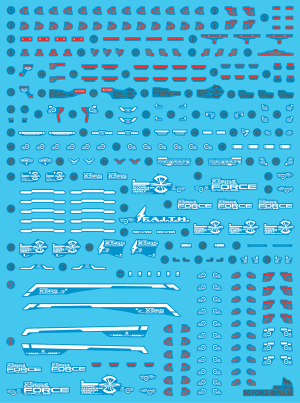 Delpi Water Decal For RG Force Impulse - A-Z Toy Hobby