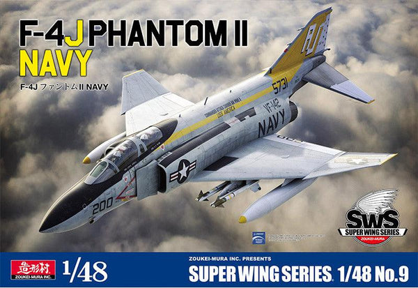 Zoukei-Mura #9 F-4J Phantom II Navy SWS 1/48 Model Kit - A-Z Toy Hobby