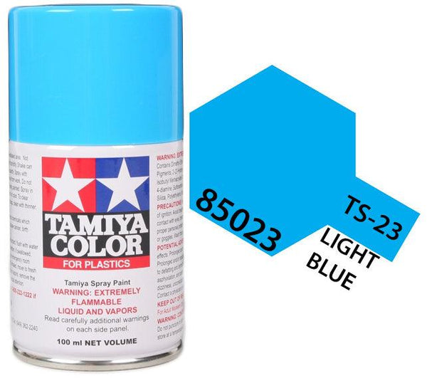 Tamiya 85023 TS-23 Light Blue Lacquer Spray Paint 100ml TAM85023 - A-Z Toy Hobby