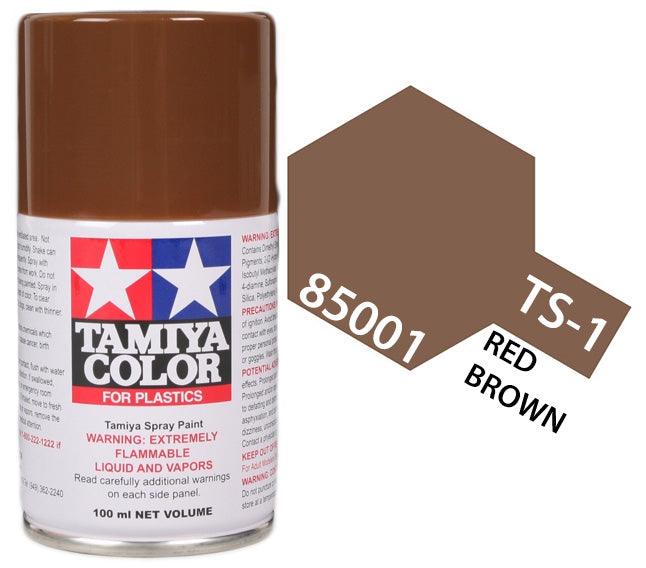 Tamiya 85001 TS-1 Red Brown Lacquer Spray Paint 100ml TAM85001 - A-Z Toy Hobby