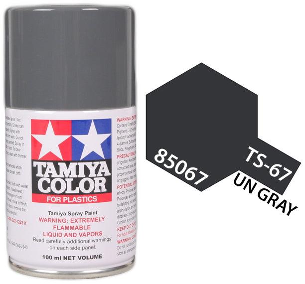 Tamiya 85067 TS-67 UN Gray (Sasebo Arsenal) Lacquer Spray Paint 100ml TAM85067 - A-Z Toy Hobby